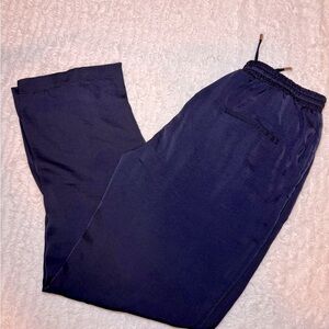 Sfera Satin Navy Blue Pants